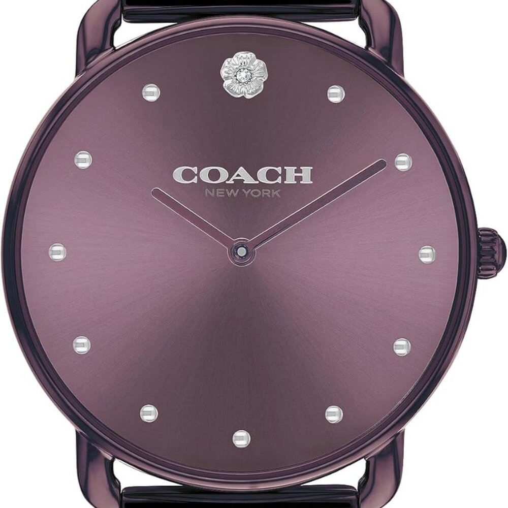 Chic Purple Women's Watch | 36mm Modern Design with Water-Resistant Feature